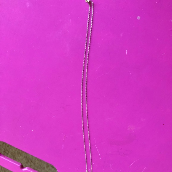 NWOT Double Circle Genuine Diamond & Sterling Silver Pendant/Chain - Picture 5 of 7